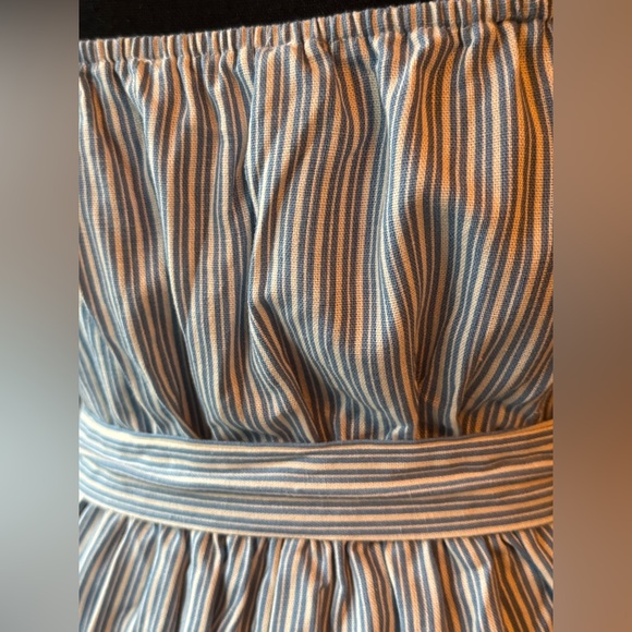 Monteau Los Angeles Striped blue and White Jumpsuit medium - Picture 5 of 10